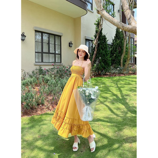 [FREESHIP] Đầm Maxi Bèo Hở Lưng -  Nhà Lỳ Có Maxi