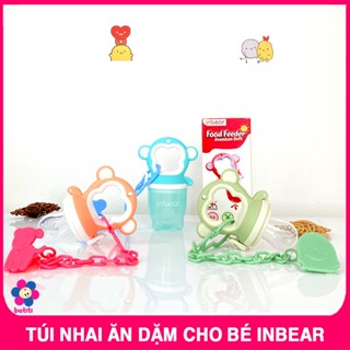 (Tặng Dây) Túi Nhai Tập Ăn Dặm Cho Bé Inbear - Chống Hóc - Tập Ăn Hoa Quả - Túi Tập Ăn Trẻ Em