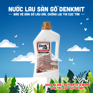 Nước lau sàn gỗ chuyên dụng Denkmit Đức, 1000ml, không cần lau lại bằng nước, mùi hương dễ chịu