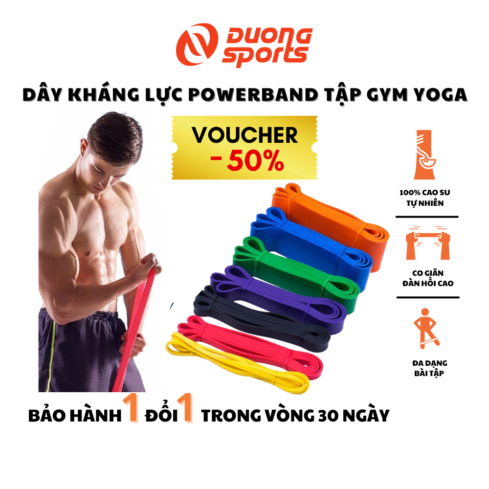 Dây Cao Su Kháng Lực Powerband Tập Toàn Thân