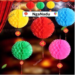 SÉT 10 cái Đèn lồng CẤM TÚ CẦU nhựa nilon chống nước - Đèn lồng nhựa nhiều màu giá rẻ trang trí TẾT,trường học