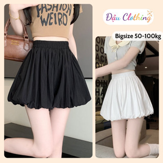 Chân Váy Bí Bigsize Nữ Dáng Xòe (Có Lót) Xinh Cá Tính Thanh Lịch Năng Động 50-100kg CV413