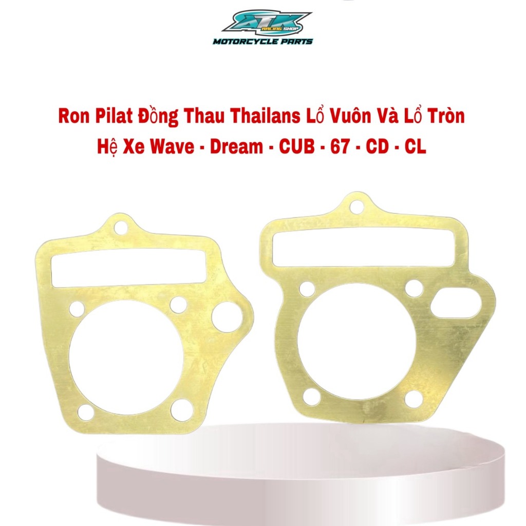 Ron Pilat Đồng Thau 54 Thailans Dành Cho Xe Wave 100 Dream Cub 67 CD CL. Phụ Tùng