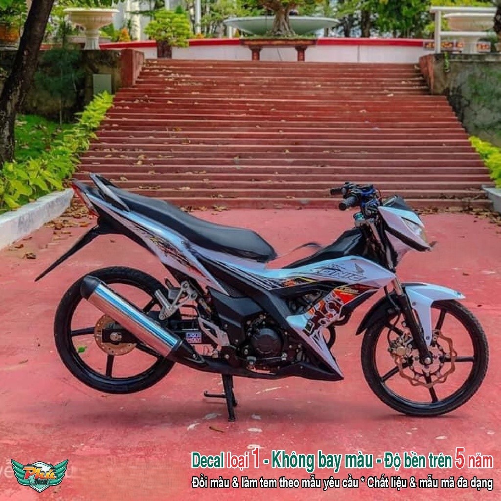 Tem rời xe Sonic Trắng đen (C)