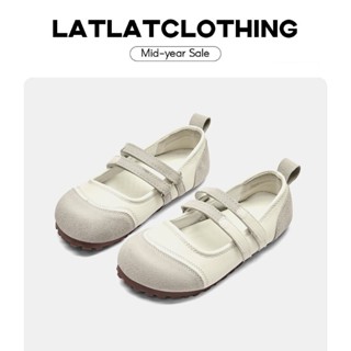 [ SẴN - HOẢ TỐC ] Giày sandal đế lười hai quai thiết kế basic, Hàn Quốc dễ thương, quai dán tiện lợi - latlatclothing