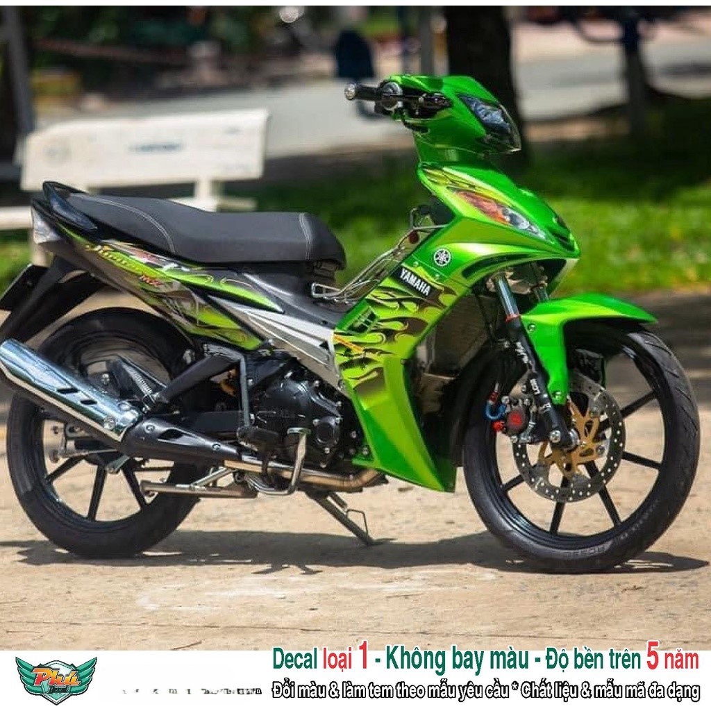 Tem rời xe Ex 2006-2010 Xanh lửa (c)