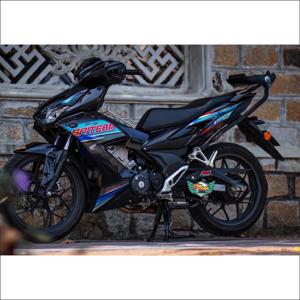 Tem rời xe Winner X đen xanh (C)