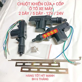   12V  24V - Hàng tốt  Chuột khiển cửa ô tô   Chuột điện ô tô 12V   24V - 2 dây   5 dây 