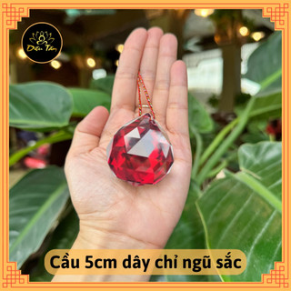 Quả cầu treo phong thủy màu đỏ