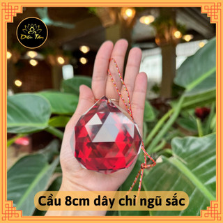 Quả cầu treo phong thủy màu đỏ