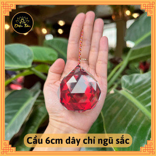 Quả cầu treo phong thủy màu đỏ