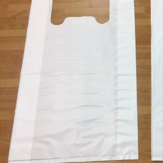 1kg túi nilon trắng sữa hai quai xách - túi siêu thị phân hủy sinh học