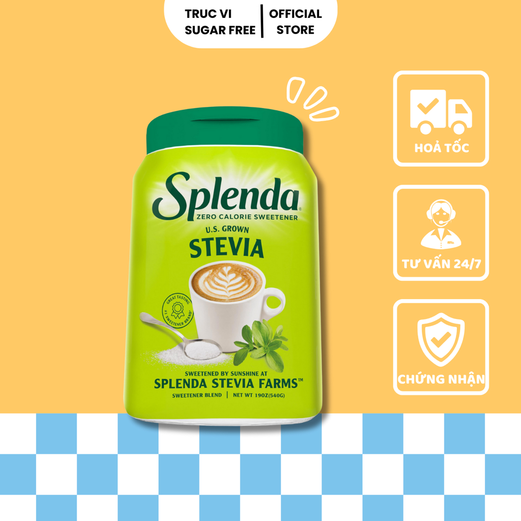 Đường Cỏ Ngọt SPLENDA STEVIA ( ăn kiêng ,eat clean, keto, tiểu đường, low carb)