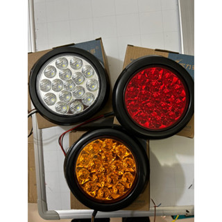 Đèn hậu tròn xe tải SD 2015. Đèn hậu mooc, trang trí cản sau xe tải.