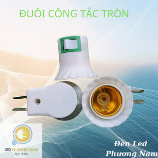[SALE] Đuôi đèn E27 lò xo phích cắm + công tắc