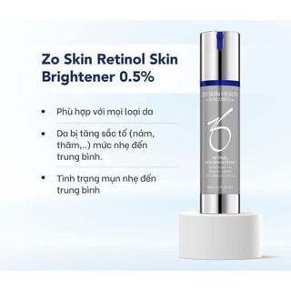 Retinol ZO Skin Brightalive 0.5 % 1.0 % kem dưỡng trắng da