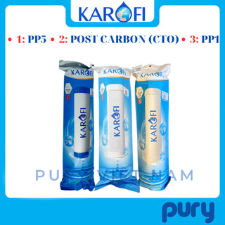 Bộ 3 lõi lọc thô karofi 123 lõi số 2 post carbo dùng cho các máy lọc karofi o-p1310, s-s038, kad-x39, kaq-o07,...