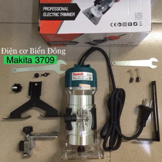 Máy phay gỗ  FREESHIP  Máy Phay Gỗ MAKITA 6mm RT3709 máy soi hàng THÁI LAN thích hợp soi mộng gỗ, phay gỗ, tạo rãnh.
