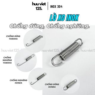  Lò xo chống nghiêng lò xo chống đứng Inox 304 dành cho Honda Yamaha Wave Dream Future Exciter 