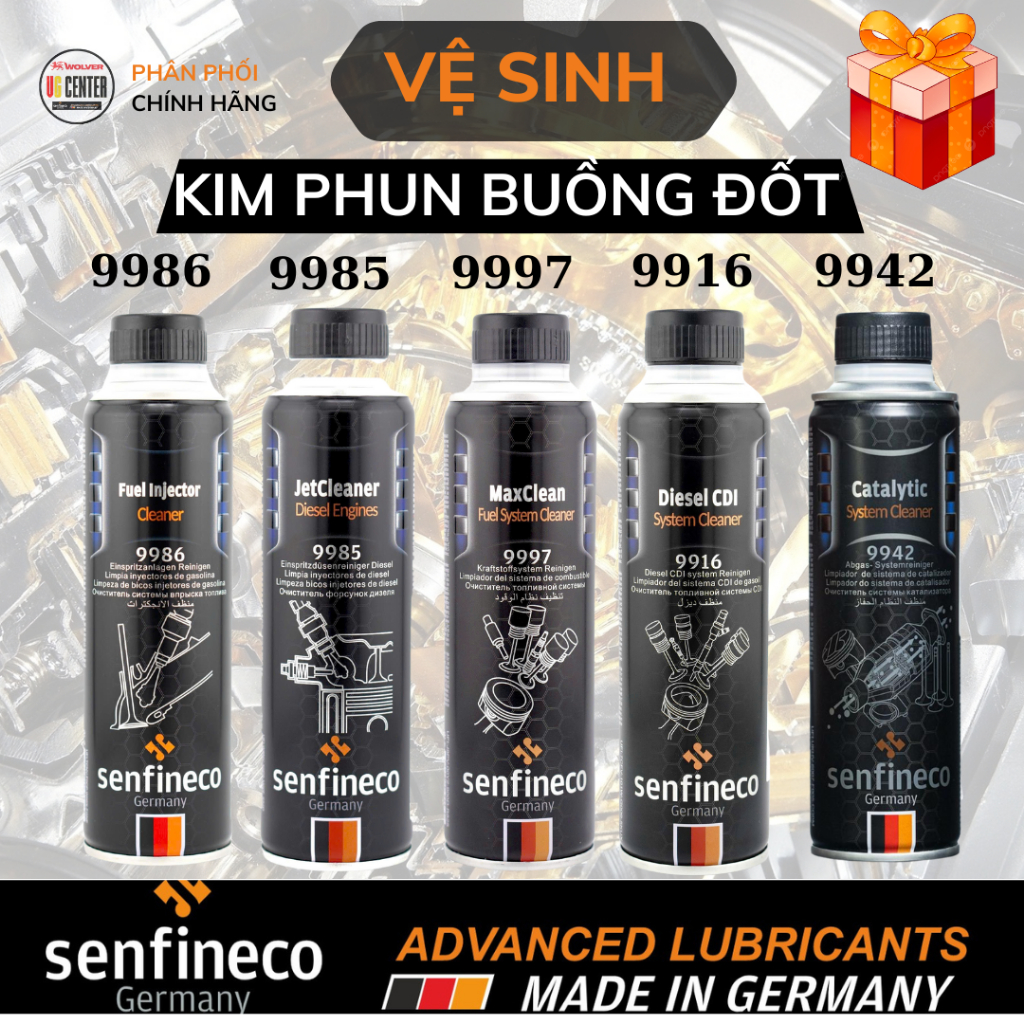 Vệ Sinh Kim Phun Buồng Đốt  Senfineco 9985/9986/9997/9916/9942 nhập khẩu Đức