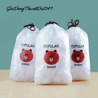 Gói Màng Bọc Thực Phẩm PE Túi Gấu - Túi Bọc Thức Ăn Có Chun Co Giãn Tái Sử Dụng