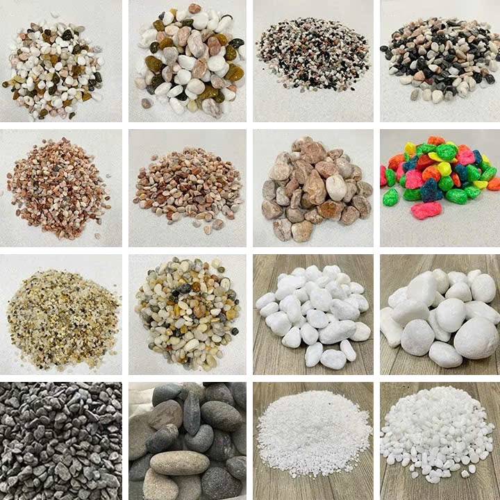 [ Nhiều màu - Nhiều size ] Đá sỏi trang trí sân vườn , hồ cá ( chọn màu )