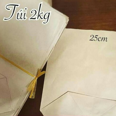 100 túi giấy xi măng T2 cỡ 25*30cm