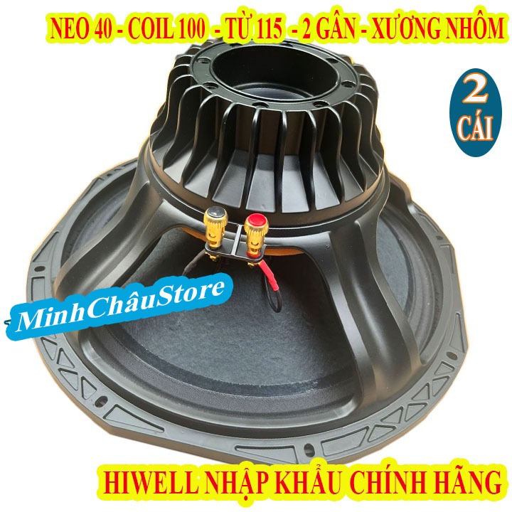 CẶP BASS 40 HIWELL NEO KHỐI, 2 TẦNG COIL 100 NHÔM DẸT CHÍNH HÃNG NHẬP KHẨU - GIÁ 2 CHIẾC