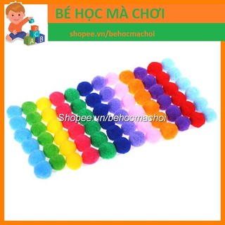 QUẢ BÔNG POMPOM LOẠI TO 5CM