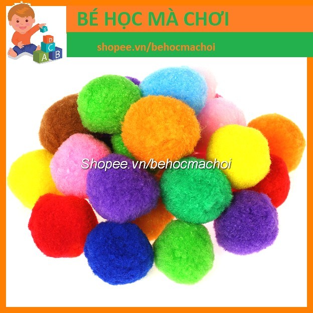 QUẢ BÔNG POMPOM LOẠI TO 5CM