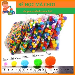 QUẢ BÔNG POMPOM LOẠI TO 5CM