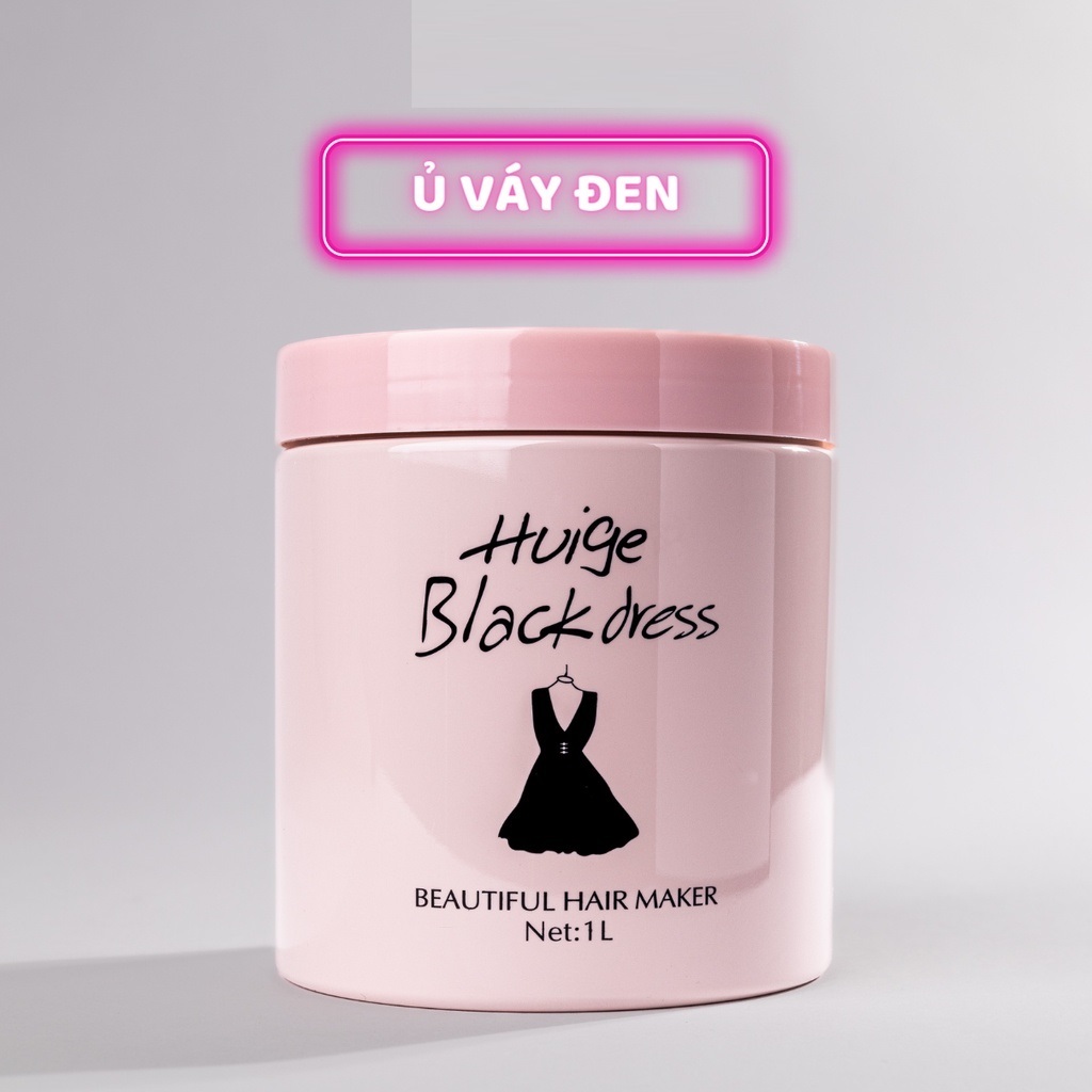 Kem ủ xả tóc Huiger Black dress 1000ml (Ủ váy)