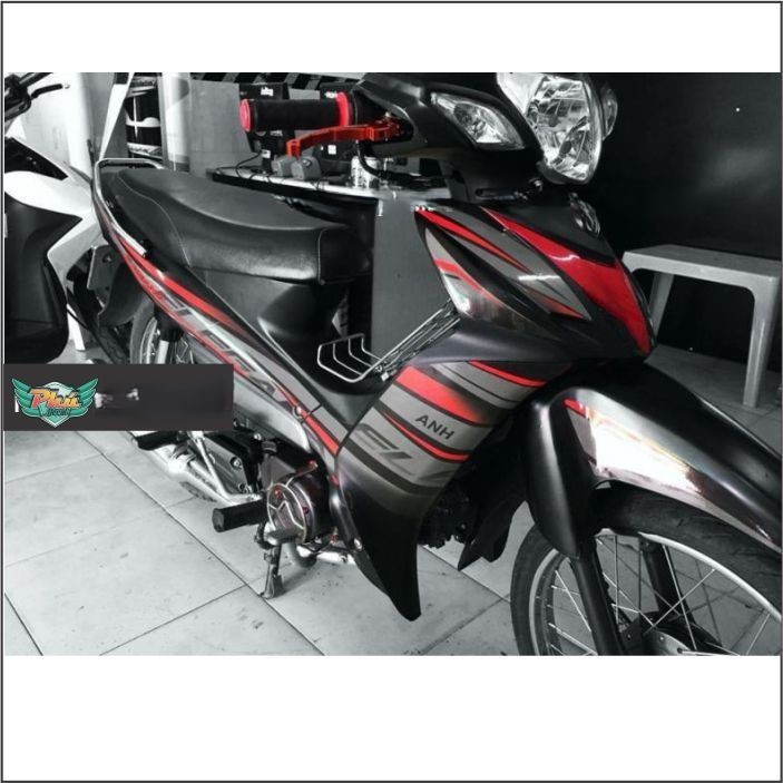 Tem Elegant đỏ đen nhám rời (V)