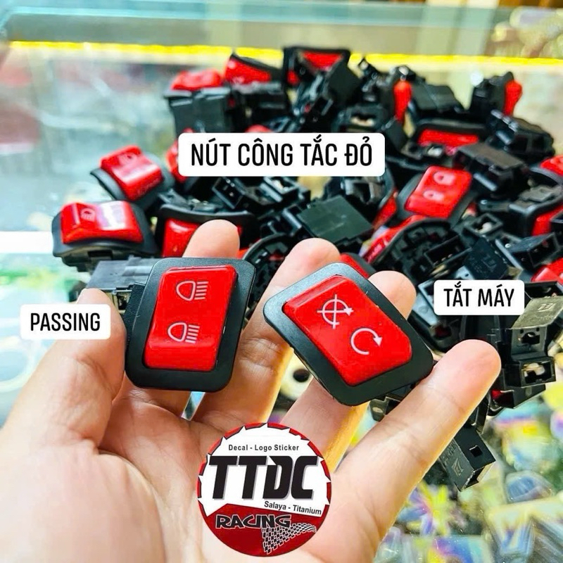 Nút công tắc đỏ gắn nhiều dòng xe