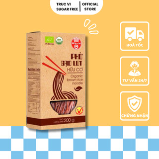 Phở gạo lứt hữu cơ bích chi hộp 200gr