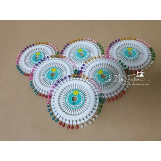 Kim ghim định vị vĩ 40 cây đủ màu combo 5 vĩ