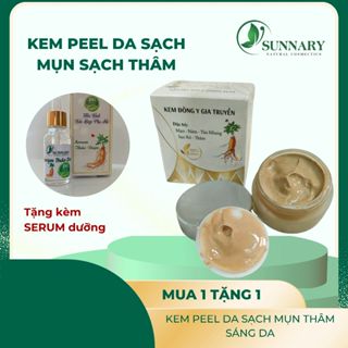 (Tặng serum dưỡng)KEM cốt sâm tươi hủ thuỷ tinh Peel Tái Tạo Da Dạng Lution sạch mụn nám, bong mạnh