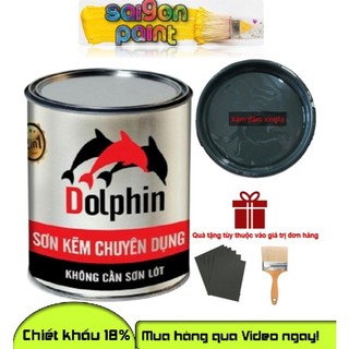 Sơn kẽm xám đậm xingfa Dolphin Lon 800gram