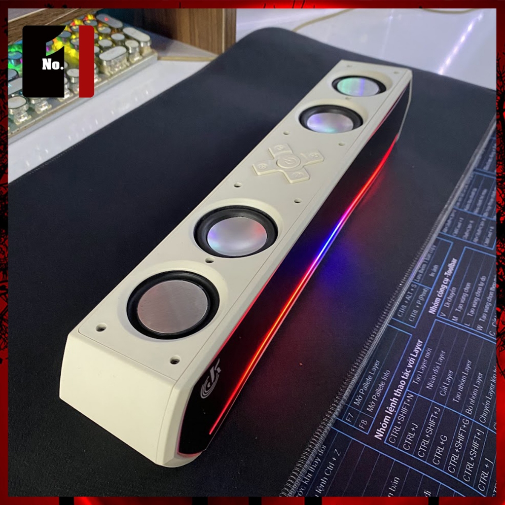 Loa Máy Tính Gaming Soundbar Bluetooth Để Bàn JK-1119 Led Rgb Bass Cực Mạnh - Âm Thanh Hay - DIVI