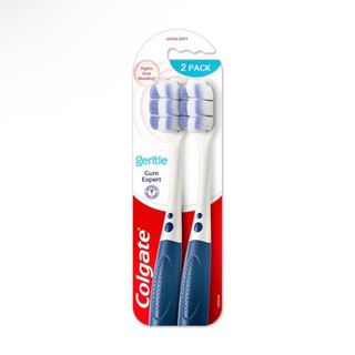 ￼Bộ 2 Bàn chải Colgate Gentle Gum Expert lông dày siêu mềm, ôm sát nướu, giảm chảy máu