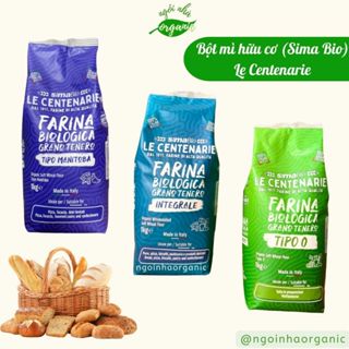 Bột mì hữu cơ nguyên cám/trắng đa dụng/ bột mì Manitoba (Protein 14%)  - Sima Bio nhập khẩu Ý