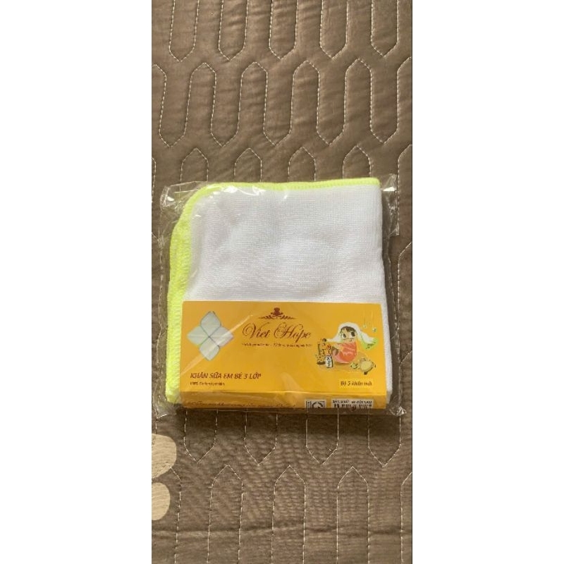 [Chính hãng] Khăn sữa em bé Việt Hope 3 lớp (bộ 5 khăn)