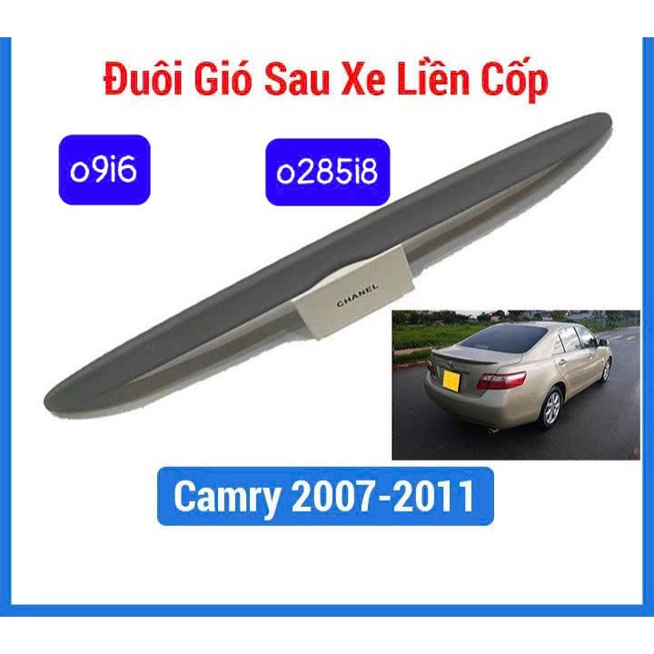 Đuôi gió Camry 2008 2009 2010 2011 bản Nhập, hàng mộc, chưa sơn  đuôi cá toyota camry