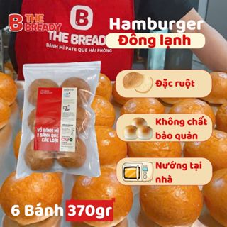 Bịch 6 bánh Hamburger/bánh mì bơ mềm đông lạnh 380gr
