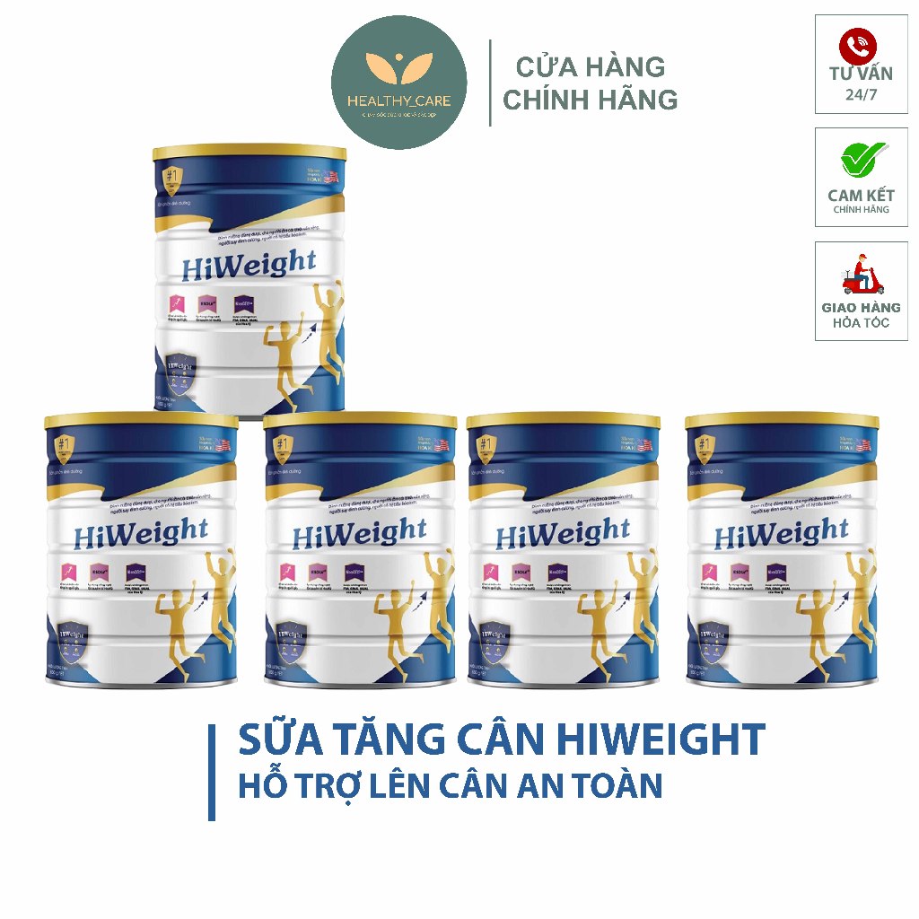 Combo 5 lon Sữa non tăng cân Hoa Kỳ HIWEIGHT (650g) [CHÍNH HÃNG]