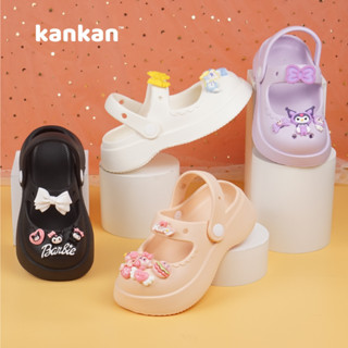 Dép Sục Cho Bé Gái Kuromi KanKanStore Giày Sục Trẻ Em Melody Cinamol Kitty Gấu Dâu 4 5 6 7 8 9 10 Tuổi KA37