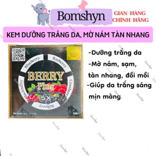 Kem Dưỡng Trắng Da Ban Đêm 4K Berry Plus 5x Thái Lan Chính Hãng, Mẫu Mới Date Mới 20gram Thái lan
