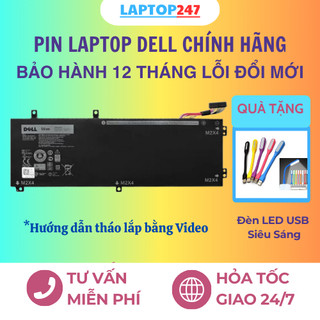  Pin Laptop Dell XPS 15 9550 9560 9570  Precision 5510 5520 5530  Inspiron 15 7590 7591 Chính Hãng 