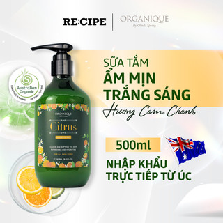 Sữa Tắm Thảo Dược Nữ Organique Hương Cam Chanh Dưỡng Da Ẩm Mịn Trắng Sáng Dịu Nhẹ 50ml/500ml