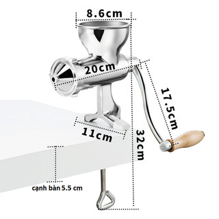 Máy ép cỏ lúa mì inox loại nâng cao